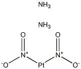 CIS-DINITRODIAMINEPLATINUM(II) Struktur