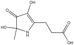 2,4-DIHYDROXY-2,5-DIMETHYL-1-CARBOXYMETHYL-3-OXO-2H-PYRROLE Struktur