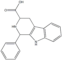 1-PHENYL-TETRAHYDRO-BETA-CARBOLINE-3-CARBOXYLICACID Struktur