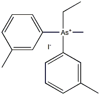 METHYL-ETHYL-DI-(META-TOLYL)ARSONIUMIODIDE Struktur