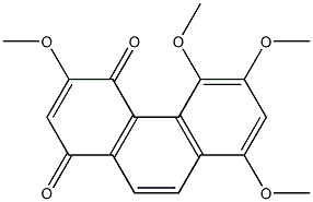 3,5,6,8-TETRAMETHOXY-1,4-PHENANTHRENEQUINONE Struktur