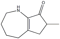 7-METHYL-2,3,4,5,6,7-HEXAHYDROCYCLOPENT(B)-AZEPINE-8-ONE Struktur