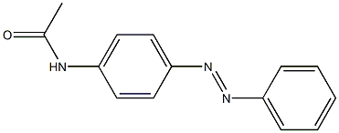 PARA-ACETAMINOAZOBENZENE Struktur