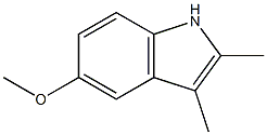 5-METHOXY-2,3-DIMETHYLINDOLE Struktur