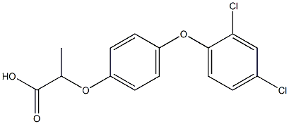 PROPIONICACID,2-(4-(2,4-DICHLOROPHENOXY)PHENOXY)- Struktur