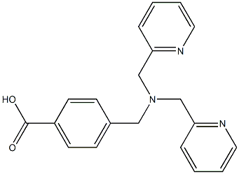 N,N-BIS(2-PYRIDYLMETHYL)-4-(AMINOMETHYL)BENZOICACID Struktur