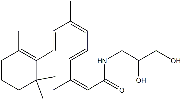 N-(2,3-DIHYDROXYPROPYL)RETINAMIDE Struktur