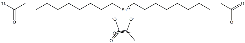 DIOCTYLTINACETATE Struktur