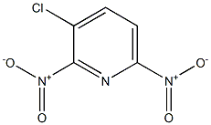 3-Chloro-2,6-dinitropyridine Struktur