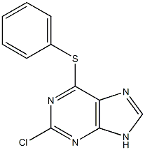 2-Chloro-6-phenylsulfanyl-9H-purine Struktur