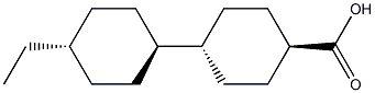 trans-4-(trans-4-ethylcyclohexyl)cyclohexyl carboxylic acid Struktur