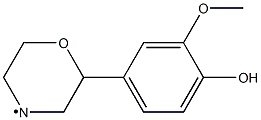 (4-Hydroxy-3-methoxy-phenyl)-morpholin-4-yl- Struktur