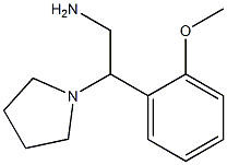 1-[2-Amino-1-(2-methoxy-phenyl)-ethyl]-pyrrolidine Struktur