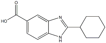 2-Cyclohexyl-1H-benzoimidazole-5-carboxylic acid Struktur