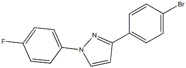 3-(4-Bromophenyl)-1-(4-fluorophenyl)-1H-pyrazol Struktur