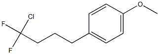 4-Chloro-4,4-difluoro-1-(4-methoxy-phenyl)-butane- Struktur