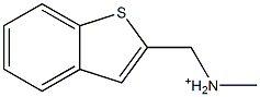 Benzo[b]thiophen-2-ylmethyl-methyl-ammonium Struktur