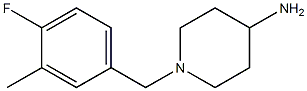 1-(4-fluoro-3-methylbenzyl)piperidin-4-amine Struktur