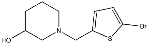 1-[(5-bromothiophen-2-yl)methyl]piperidin-3-ol Struktur