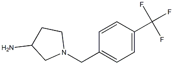 1-[4-(trifluoromethyl)benzyl]pyrrolidin-3-amine Struktur