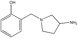 2-[(3-aminopyrrolidin-1-yl)methyl]phenol Struktur