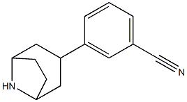 3-(8-azabicyclo[3.2.1]oct-3-yl)benzonitrile Struktur