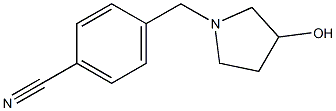 4-[(3-hydroxypyrrolidin-1-yl)methyl]benzonitrile Struktur