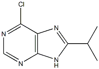 6-chloro-8-(1-methylethyl)-9H-purine Struktur