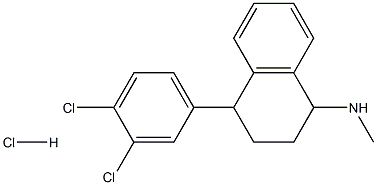 N-Methyl-4-(3,4-dichlorophenyl)-1,2,3,4-tetrahydro-1-Napthalenamine
Hydrochloride Struktur