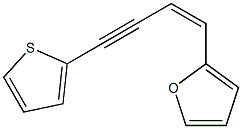 cis-1-(2-Furyl)-4-(2-thienyl)-1-buten-3-yne Struktur