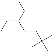 2,2,6-trimethyl-5-ethylheptane Struktur