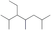 2,4,6-trimethyl-3-ethylheptane Struktur