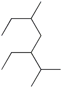 2,5-dimethyl-3-ethylheptane Struktur