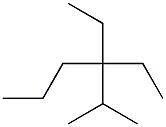 2-methyl-3,3-diethylhexane Struktur