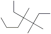 3,3,4-trimethyl-4-ethylheptane Struktur