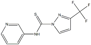 N1-PYRIDIN-3-YL-3-(TRIFLUOROMETHYL)-1H-PYRAZOLE-1-CARBOTHIOAMIDE Struktur