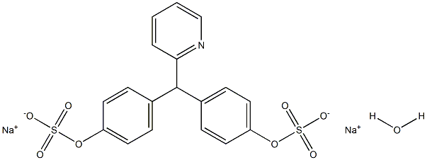 DISODIUM 4,4''-(2-PYRIDYLMETHYLENE)BIS(PHENYLSULFATE)MONOHYDRATE Struktur