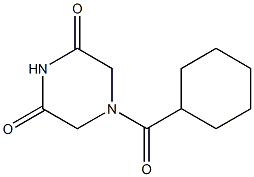 4-(CYCLOHEXYLCARBONYL)PIPERAZINE 2,6-DIONE Struktur