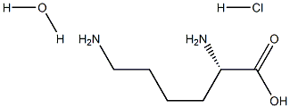 L-LYSINE HYDROCHLORIDE MONOHYDRATE Struktur