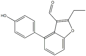 4-HYDROXYPHENYL-2-ETHYL-3-BENZO-FURANYL METHANONE Struktur