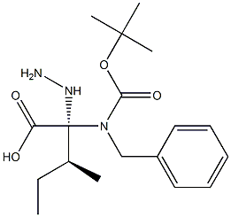 S-(+)-N-BENZYL-N-BOC-L-HYDRAZINOISOLEUCINE Struktur