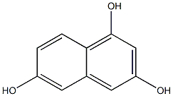 1,3,6-trihydroxynaphthalene Struktur