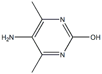 5-amino-4,6-dimethyl-2-hydroxypyrimidine Struktur