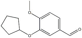 4-METHOXY-3-CYCLOPENTYLOXY BENZALDEHYDE Struktur