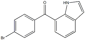 (4-BROMOPHENYL)(1H-INDOL-7-YL)METHANONE Struktur