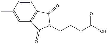 4-(5-METHYL-1,3-DIOXO-1,3-DIHYDRO-2H-ISOINDOL-2-YL)BUTANOIC ACID Struktur