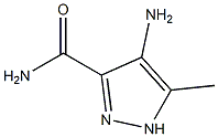 4-AMINO-5-METHYL-1H-PYRAZOLE-3-CARBOXAMIDE Struktur