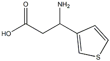 3-AMINO-3-THIEN-3-YLPROPANOIC ACID Struktur