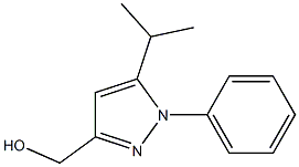 3-HYDROXYMETHYL-5-ISOPROPYL-N-PHENYL PYRAZOLE Struktur