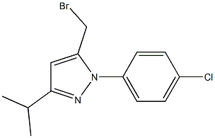 5-BROMOMETHYL-3-ISOPROPYL-N-(4-CHLORO PHENYL)-PYRAZOLE Struktur